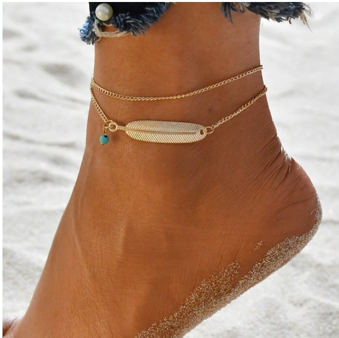 Cubic Zirconia Ankle Bracelets