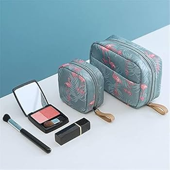 Portable large capacity double layer cosmetics